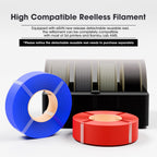 eSUN PLA Basic Refilament 1.75mm, 3D Printer Refill High Speed PLA for Fast Printing, 1KG per Roll, 2 Rolls Spoolless 3D Printing Filament for High Speed 3D Printers, Bone White