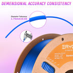 ERYONE TPU Filament 1.75mm +/-0.03mm Flexible TPU Roll, 95A Soft 3D Printer Filament 0.5kg Spool(1.1 lbs), Blue