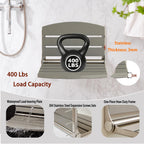 17.5" Folding Shower Seat Wall Mounted,Foldable Shower Bench,Fold Down Shower Seat,Folding Shower Seat Bench,Wall Mount Shower Seat Bench Chair (Grey)