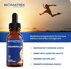 BioMatrix Pregnenolone Supplement, Sublingual Micronized Liquid for Memory, Mood, Brain Health | 3X Better Absorption Than Capsules (30 ml) - 30-60 Day Supply