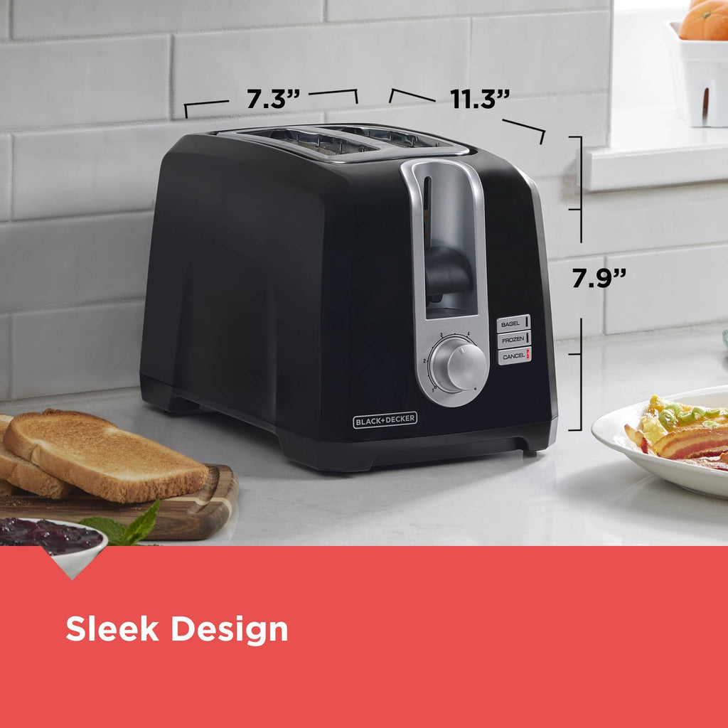 BLACK+DECKER 2-Slice Toaster with Extra-Wide Slots