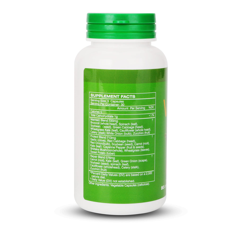 Fruit and Veggies Supplement Ingredients Natural – 4 Bottles 360 Total Vegetarian Capsules | Balance of Natural 16+18 Whole Fruits & Veggies Blend | Fresh Superfood Formula with Vitamins and Minerals