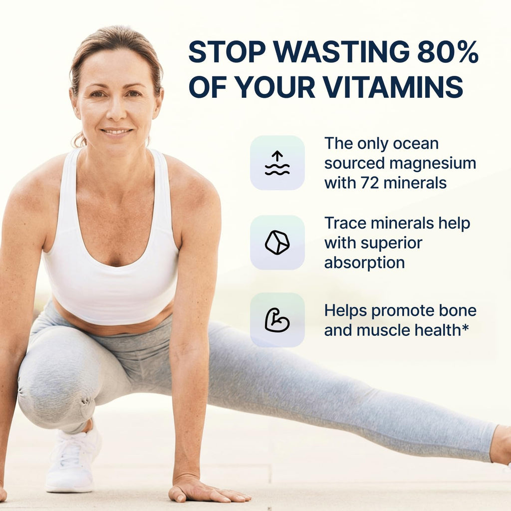 Spectrum 5 Magnesium Complex for Women & Men | Patented Aqua-Ionic® 5X Absorption Technology | 500mg Glycinate, Citrate, Malate + 72 Trace Minerals | Deep Sleep, Leg Cramp Relief & Calm | Non-Laxative