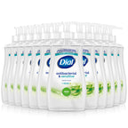 Dial Antibacterial Defense Liquid Hand Soap + Aloe, Aloe Scent, 11 Fl Oz (Pack of 12), Dermatologist-Tested Hand Wash, Gentle Formula
