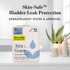 Attn: Grace Panty Liners for Women - 92 Liners – for Light Urinary Incontinence, Bladder Leakage or Postpartum - 100% Breathable & Plant-Based Materials Active Odor Control, Free from Harsh Chemicals