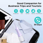 COSLUS Water Dental Flosser Pick for Teeth C30(FC5360): 4 Modes Cordless 300ML Larger Tank Portable Water Teeth Cleaner Picks IPX7 Waterproof Flossing Machine for Home Travel Purple