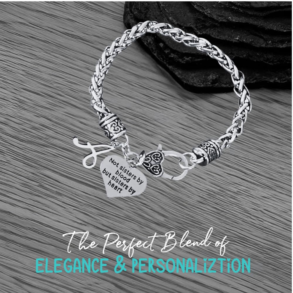 Infinity Collection Best Friend Bracelet, Sisters by Heart Initial Jewelry