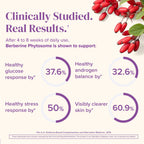 BariMelts OvaSync - Hormone Balance & Ovarian Support Supplement for Women - Clinically Studied Berberine Phytosome for Metabolic Support, Cycle Regularity & Ovarian Health - 60 Smooth-Coated Caplets
