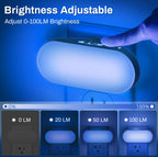 DORESshop Blue Night Light Plug into Wall With Light Sensor 4 Pack, 1W Led Dimmable night light for Bedroom, Kids Room, Bathroom, Gift