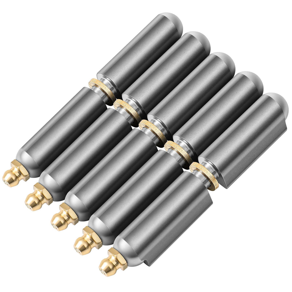 Zonon 5 Pcs 3 Inch BBQ Smoker Bullet Weld on Bullet Hinge Carbon Steel Weldable Barrel Hinges Heavy Duty for Swing Door Trailer Ramp