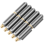 Zonon 5 Pcs 3 Inch BBQ Smoker Bullet Weld on Bullet Hinge Carbon Steel Weldable Barrel Hinges Heavy Duty for Swing Door Trailer Ramp