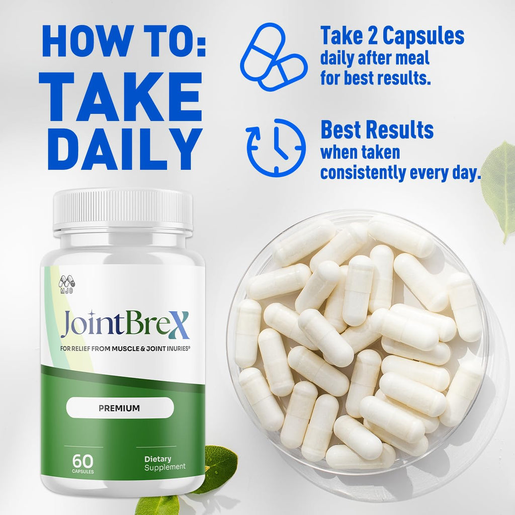 (3 Pack) JointBrex Capsules, Official Joint Brex Pills with All Natural Ingredients, Advanced Overall Health and Wellness Vitamin Supplement Formula with Maximum Strength Multivitamins (180 Capsules)