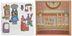 Horizon Group USA Bluey Magnetic Wooden Playhouse, 18 Piece Activity Set, Includes 2 Wooden Dolls House, Great Toys for Kids, Fun Birthday Party Activity, House Playset