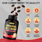 DRFOSTER CoQ10 100mg Ubiquinol - Coenzyme Q10 Co Q 10 Supplement Cq10 with PQQ & Vitamin E & Black Pepper - 120 Count