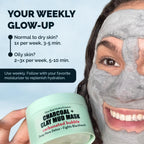 Elizabeth Mott Carbonated Bubble Detox Clay Mask – Korean Skincare for Deep Pore Cleansing, Acne, Blackheads & Oil Control – Charcoal Face Mask for Breakouts & Smooth Skin – Cruelty-Free, 3.53 oz