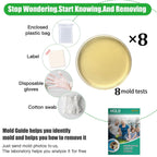 Mold Test Kit for Home Within 8 Individual Tests,DIY Detector at Home,Surface Mold,HVAC,Indoor Air Quality Testing Kits,Black Mold Testing,Includes Detailed Mold Identification Guide and Free Lab