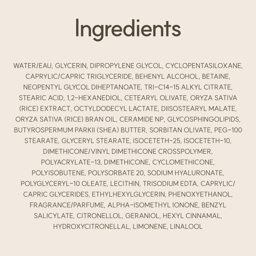 The Face Shop Rice Ceramide Cream, Hydrating Face Moisturizer, for Dry & Combination Skin, Lightweight, Fast-absorbing, 1.69 fl. oz.