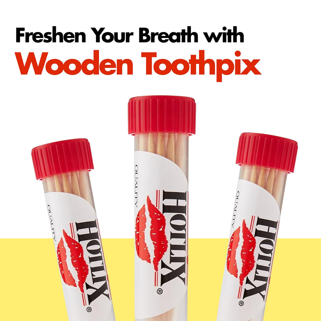 Hotlix Cinnamon Toothpicks (20 Pack 400 total), Flavored Toothpicks, Travel Toothpicks, Toothpicks for Food, Wooden Toothpicks, Fancy Toothpicks for Appetizers, Best Quit Smoking Products, Made in USA
