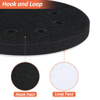Mkobon 4 Pack 5 Inch 8 Holes Foam Sanding Pads for Orbital Sander