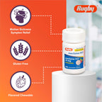 Rugby Meclizine Chewable Tablets 25mg - Anti-Nausea Medicine Helps with Motion Sickness - 100 Count (6 Pack)