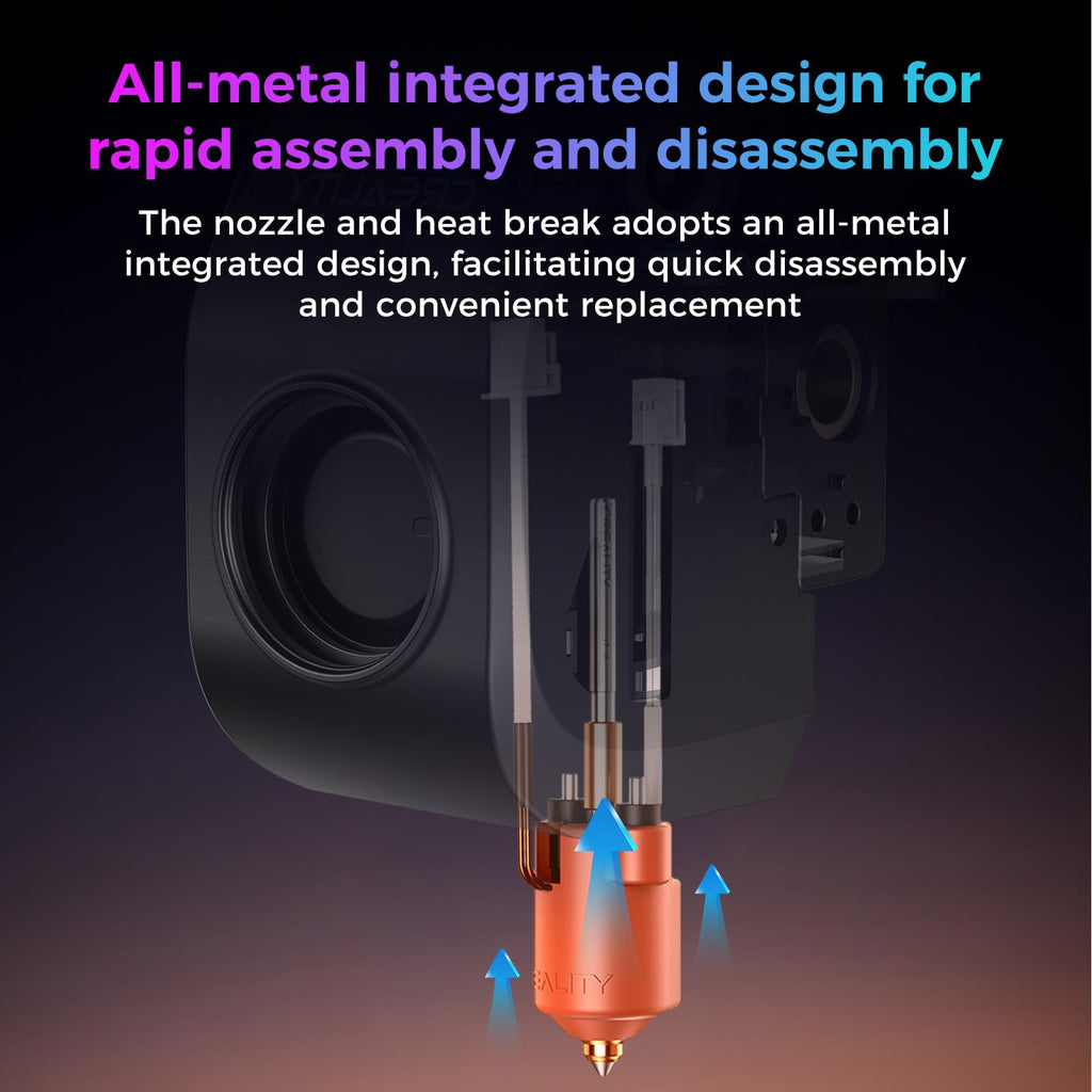 Creality Official K2 SE Ceramic Heating Block Hotend Kit, 300°C High Temperature Resistant and 600mm/s High-Speed Printing Hotend kit, Unicorn Quick Swap Nozzle Kit for Creality K2 SE 3D Printers