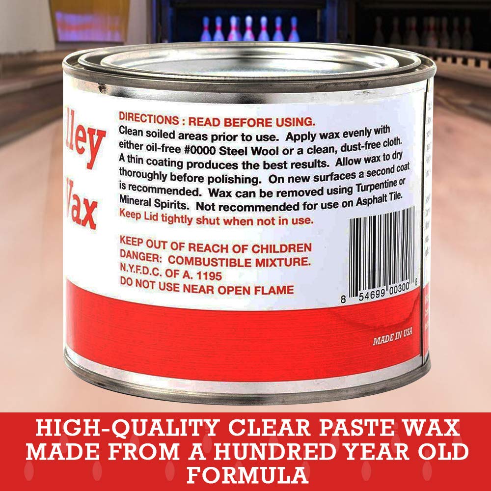 BWC Company, Bowling Alley Wax, Clear Paste, 16 oz. Can - Surface Protection Wax for Polishing & Cleaning