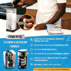 Washer Dishwasher Disposal & Coffee Cleaner Tablets - 96 Tabs Includes ACTIVE Washing Machine Cleaner, Dishwasher, Disposer, Coffee Maker Descale Tabs - Deep Clean & Refresh Appliance - 1 Year Supply