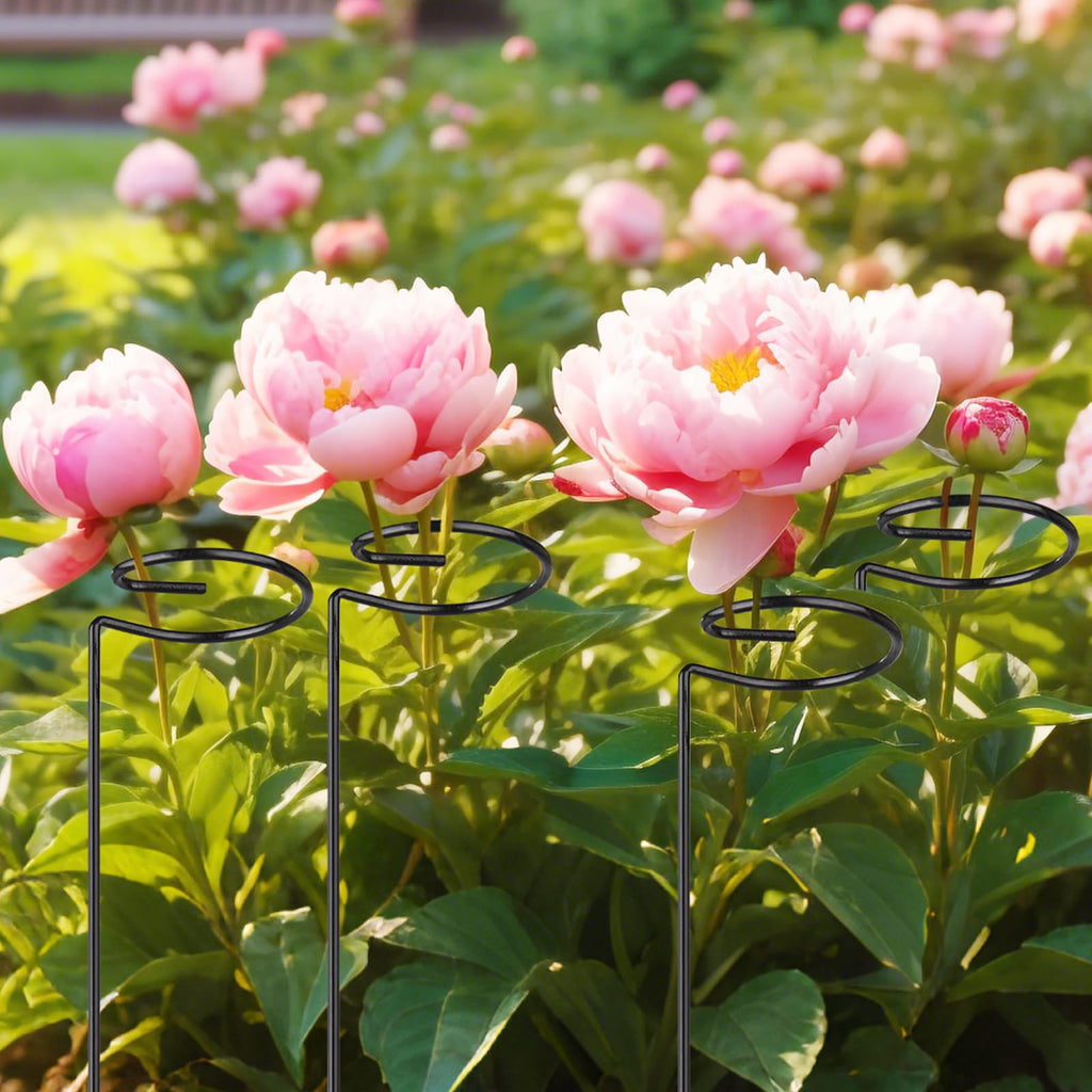 24 Inch 20 Packs Plant Stakes,Plant Supports for Outdoor Plants,Garden Single Stemmed Plant Support Stakes for Gardening,Flowers,Orchid,Peony Lily Rose