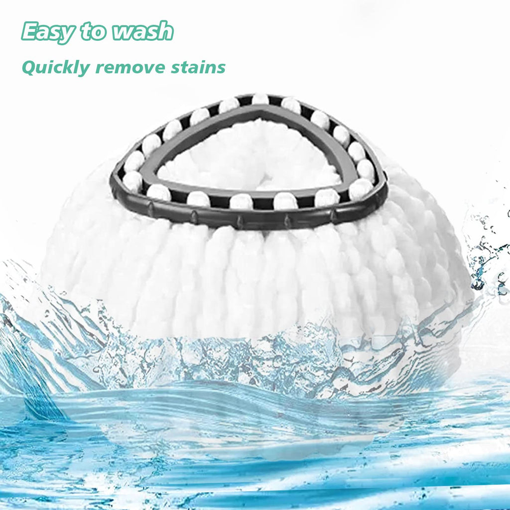10 PCS Spin Mop Replacement Head,100% Microfiber Mop Heads Replacements Compatible with Cedar Easywring 1-Tank System, 360 Degree Round Mop Refills for Easy House Cleaning Floor Mopping