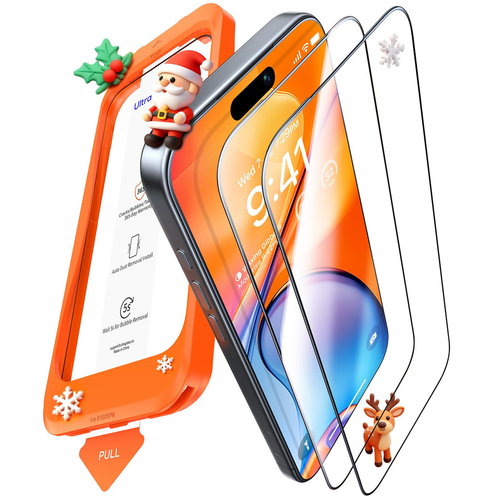 UltraGlass TOP 9H+ Armor for iPhone 17 Pro Max Screen Protector, 2 Pack