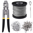 328ft 1/16" Wire Rope Crimping Tool Kit