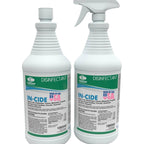 Theochem In-Cide EPA Registered Disinfectant Spray - Kills 99.9% of Germs, Mold, Mildew and MRSA - Multi-Surface Cleaner for Home, School & Hospital - Fresh Scent - 32 oz (2 Pack)