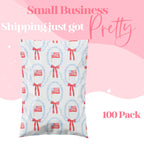 Pretty Package Store Poly Mailers 6x9, American Flag, 100 Pack