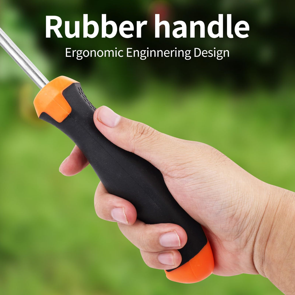 Nicofie 2025 Hand Weeder Tool, Rubber Handle Manual Weeder Puller Tool, Uprooting Weeding Tools, Crack Weeder Crevice, 4 Teeth Weeding Tool, Weeding Artifact Tool for Gardening (2 Pcs)