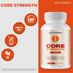 Core Strength Supplement Pills, Core Strength Capsules - All Natural Formula to Fortify Bones, Movement & Bolster Flexibility, CoreStrength Premium Health & Wellness Support Reviews (60 Capsules)