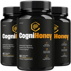 (3 Pack) CogniHoney Capsules - Official Cogni Honey Pills Advanced Premium Formula for Maximum Strength, All Natural Ingredients with Vitamins for Overall Health & Wellness, 180 Capsules for 3 Months