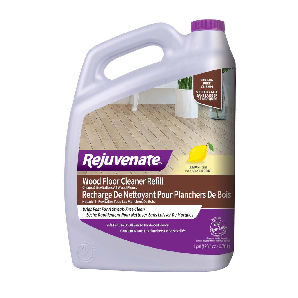 Rejuvenate Wood Floor Cleaner Refill 1 Gal, Lemon Scent