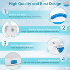 Pochik Electric Sitz Bath, Sitz Bath for Toilet Seat, Postpartum Essentials, Hemorrhoids and Postpartum Care Tub for Soak, Sits Bath Kit for Women, Collapsible, Drain Holes