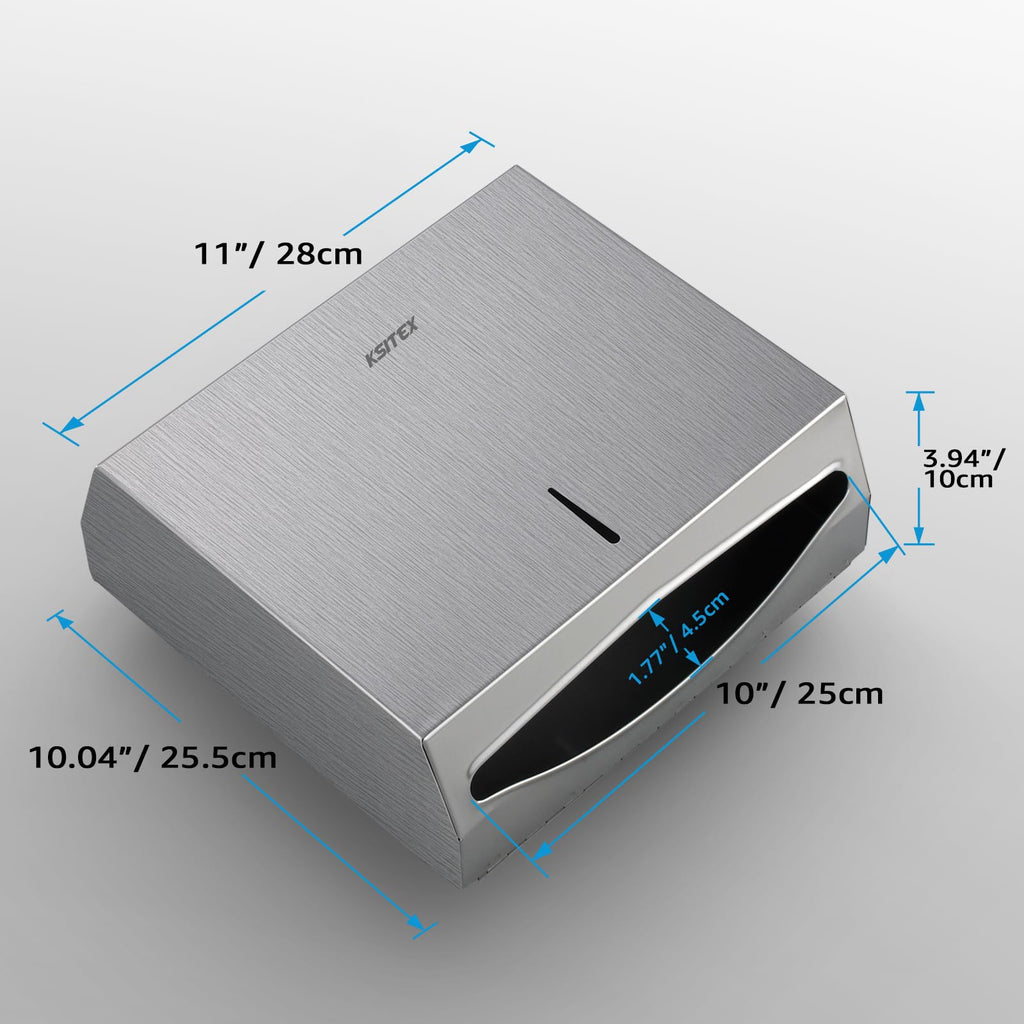 KSITEX Paper Towel Holder Dispenser Wall Mount,SUS304 Stainless Steel