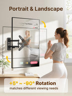 monTEK Full Motion Small TV Wall Mount for 13-43 Inch TVs up to 44 lb