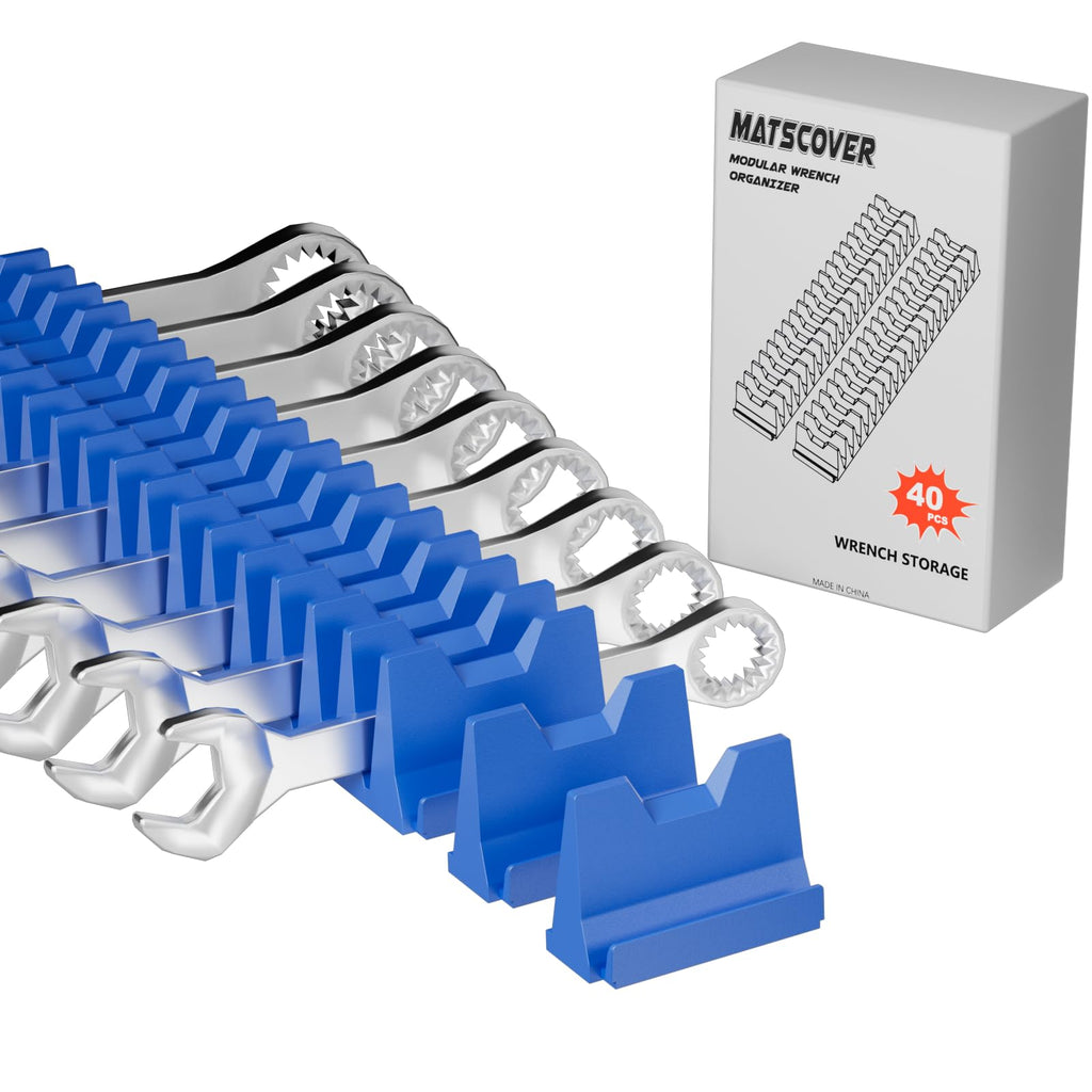 40PCS Modular Wrench Organizer Wrench Holder for Tool Drawer Storage