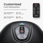 RENPHO Foot Massager Machine with Heat [2026 Upgraded], Birthday Gifts for Women Men Mom Dad, FSA Eligible HSA Shiatsu Foot Massager for Plantar Fasciitis, Cordless Control, Self Care Gifts, Black