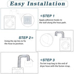Dryer Vent Lint Catcher, Dryer Lint Trap Catcher and Filter Bags, Set of 4