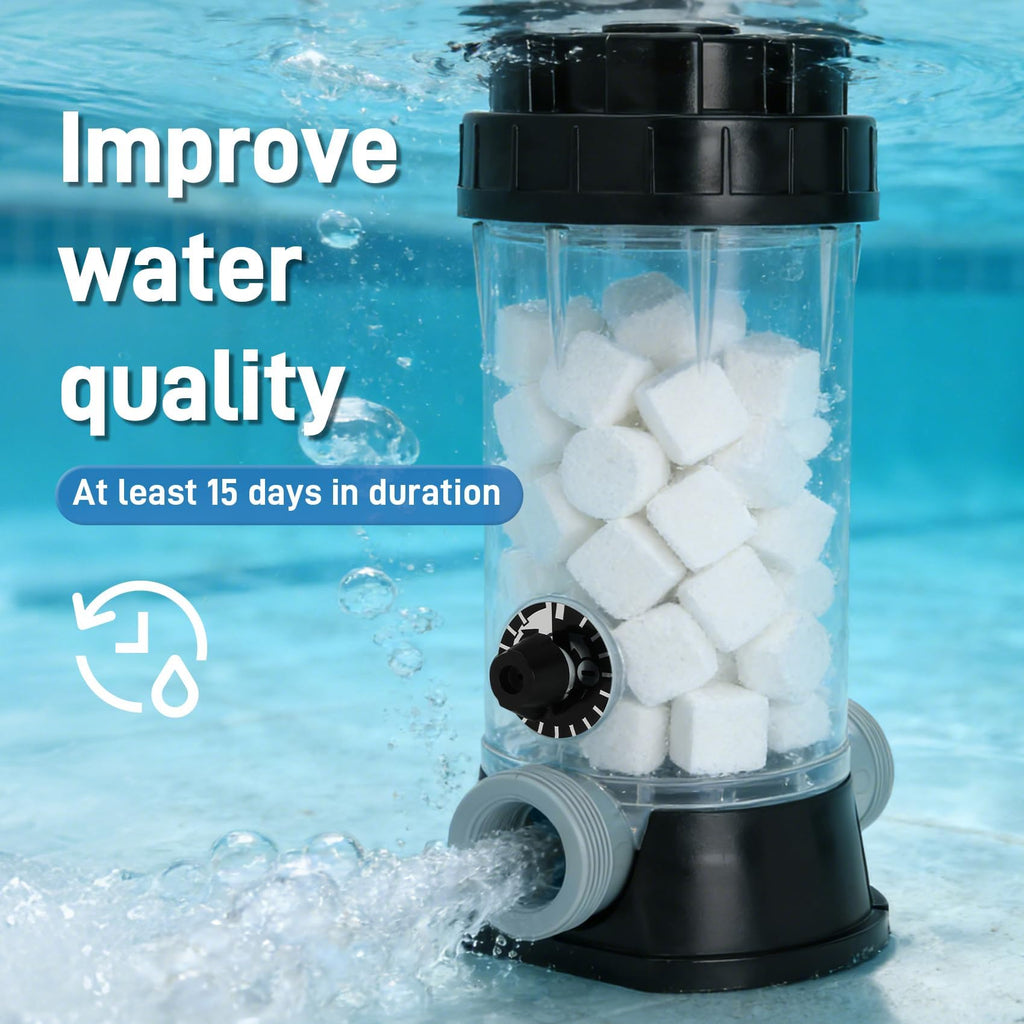 CL220 Off-Line Automatic Chlorinator Feeder Compatible with Hayward Chlorine Feeder for Swimming Pool Ponds Garden,Economy Off-Line Above-Ground Pool Automatic Chlorine Bromine Feeder