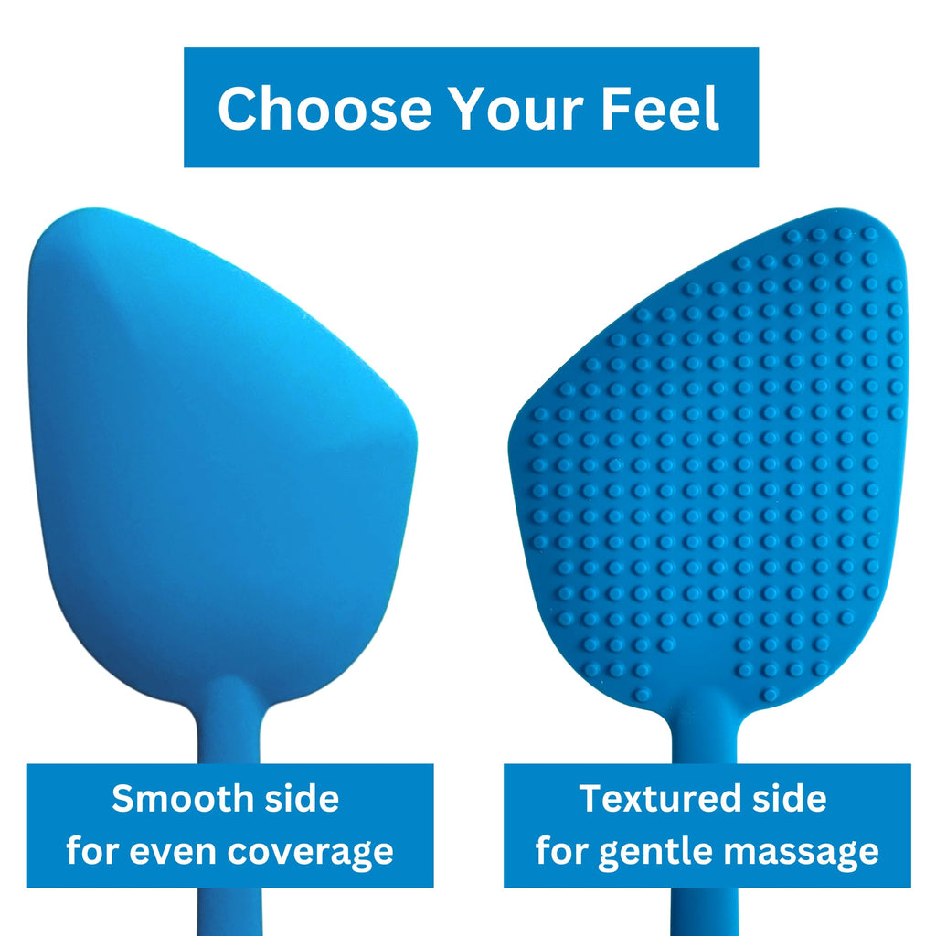 Bendable Lotion Applicator for Back & Body (Microfiber Mitt Included) - Sunscreen, Self Tanner, Medication, Body Lotion Applicator for Back