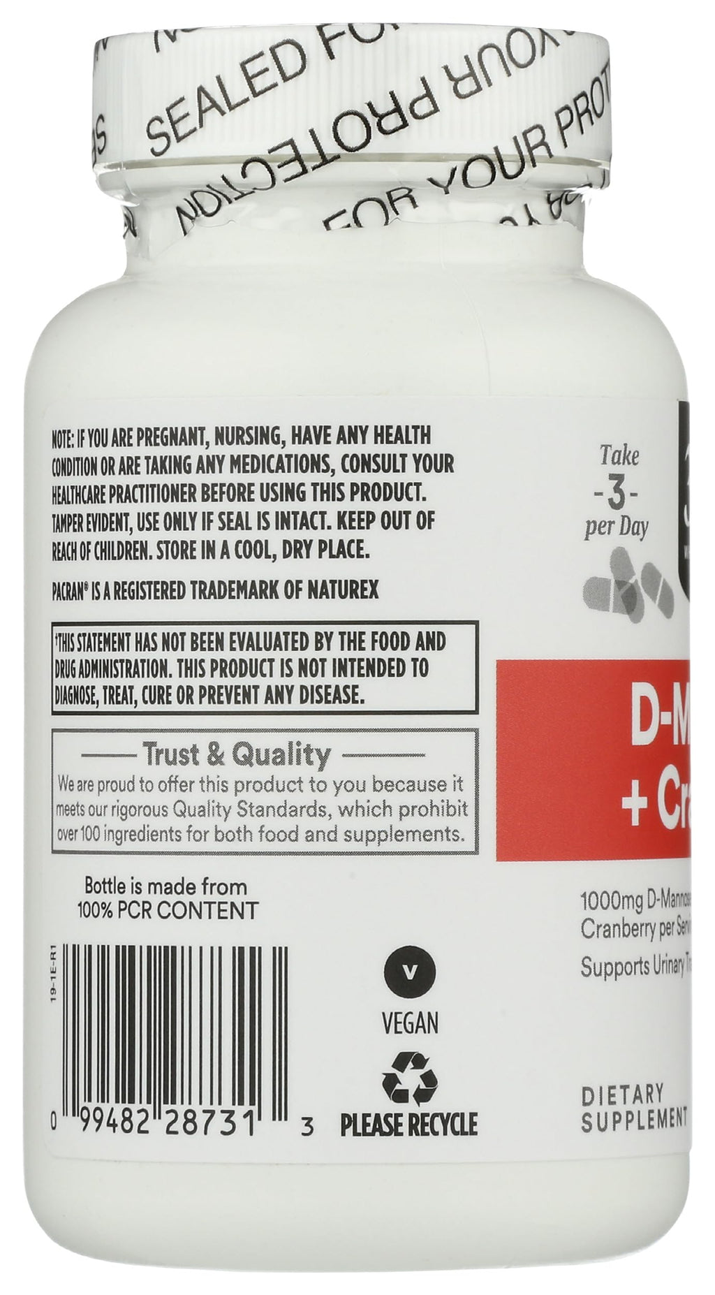 365 by Whole Foods Market, D-Mannose With Cranberry, 90 Count
