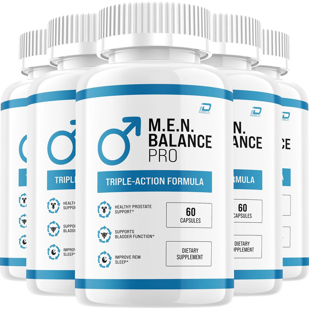 M.E.N Balance Pro Supplement – Advanced Formula Supplements for Daily Health (5 Pack - 300 Capsules)