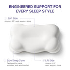 Mellow CloudAlign Memory Foam Pillow for Neck & Shoulder Support, Standard