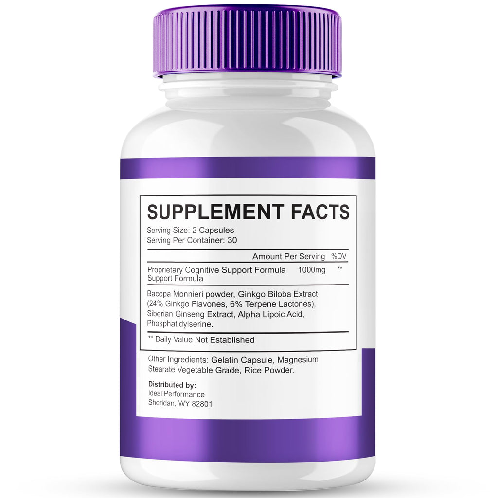 MemoTril Capsulas, Memo Tril Memory Capsules, Official Supplement for Brain Health Support - Maximum Strength, Advanced Formula Nootropic Pills, All Natural Memo Tril Capsules Reviews (5 Pack)