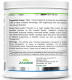Zazzee Myo-Inositol Powder, 3 Month Supply, 92 Servings, 2000 mg per Serving, Free Scoop for Exact Dosage, 6.49 Ounces, Certified Kosher, 100% Pure, Fertility & Reproductive Support, Made in the USA